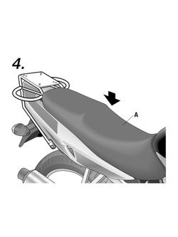 Rear Rack Shad allows mounting a top case onto the motorcycle Suzuki GS 500 F (01-11)