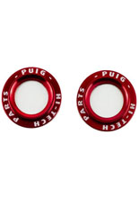 Aluminiowe pierścienie PUIG do protektorów kół PHB19 czerwone