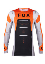 Bluza enduro Fox Flexair Magnetic czarno-biało-pomarańczowa