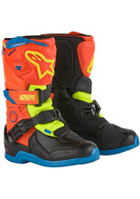 Buty cross dziecięce Alpinestars MX Tech 3S pomarańczowo-żółte-fluo