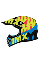 Kask dziecięcy enduro iMX FMX-01 czarno-żółto-niebieski