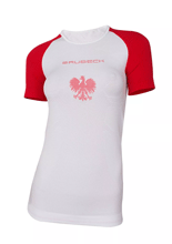 Koszulka damska Brubeck 3D Husar Pro biało-czerwona