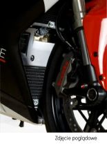 Osłona chłodnicy R&G aluminiowa do Ducati 848/ 1098/ 1198 (07-) czerwona