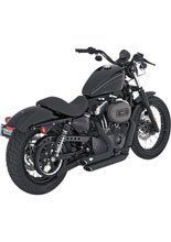 Pełny układ wydechowy Vance & Hines Shorthots czarny do Harley Davidson XL (04-13)