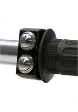 Przycisk do sterownika / kontrolera Motogadget mo-Switch Plain 2 czarno-srebrny [średnica kierownicy: 22 mm]