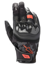 Rękawice motocyklowe Alpinestars SMX Z Drystar® czarno-czerwone
