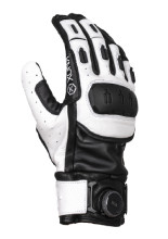 Rękawice motocyklowe skórzane Knox Orsa Leather MK3 czarno-białe