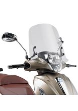 Szyba motocyklowa GIVI do Piaggio Beverly 125IE/ 300IE/ 350 (10-20) przezroczysta [mocowanie w zestawie]
