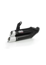 Tłumik IXIL DUAL HYPERLOW BLACK XL, L3XB (SLIP ON) - Kawasaki Ninja 250 SL / Z 250 SL [15-17], NINJA 125 / Z 125 [19-21]