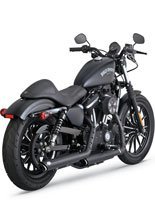 Tłumiki Vance & Hines Twin Slash czarny do Harley Davidson XL (14-20)