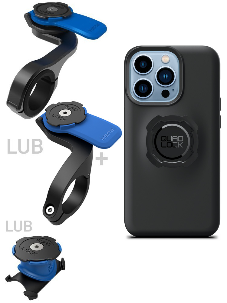Zestaw rowerowy: etui na telefon iPhone 13 Pro Max + mocowanie Quad Lock