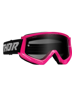 Gogle motocyklowe Thor Combat Racer Sand fluo różowo-szare